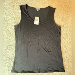 J.Jill Black Stretch High-Back Tank Top
